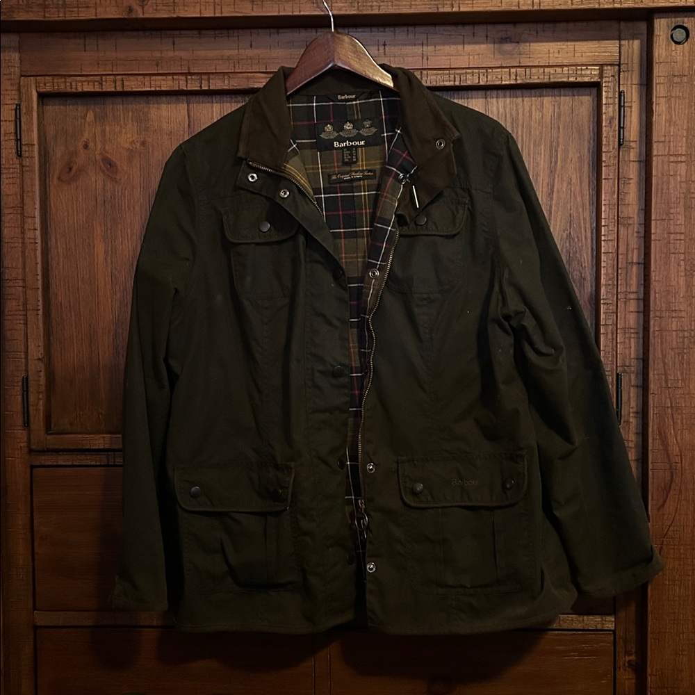 Barbour Dark Green Waxed Jacket